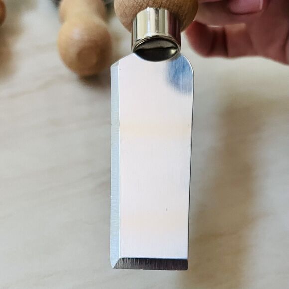 Cheese Board Spread Knives Wooden Handle Set of 3 Gatherings Party - Picture 4 of 6